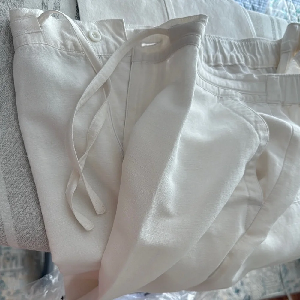 Cubavera Off-White Linen Pants